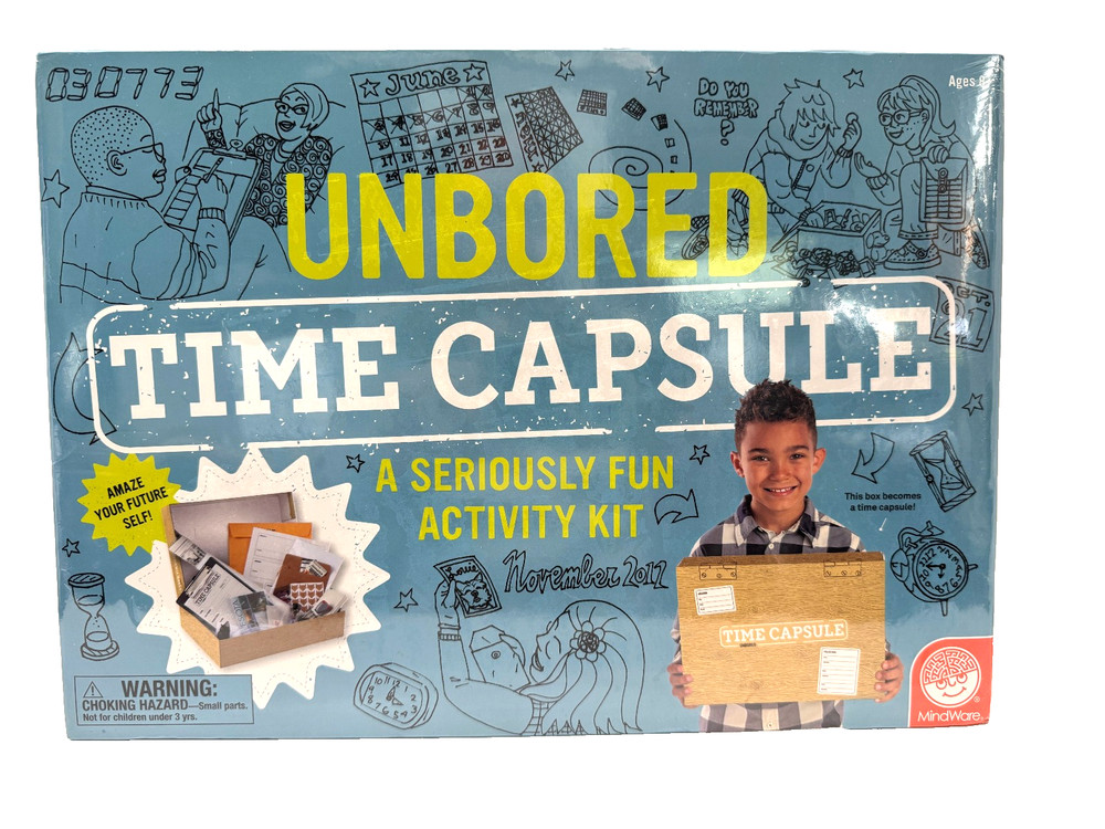 MindWare Unbored Time Capsule A Seriously Fun Activity Kit Age 8+ New Sealed Box