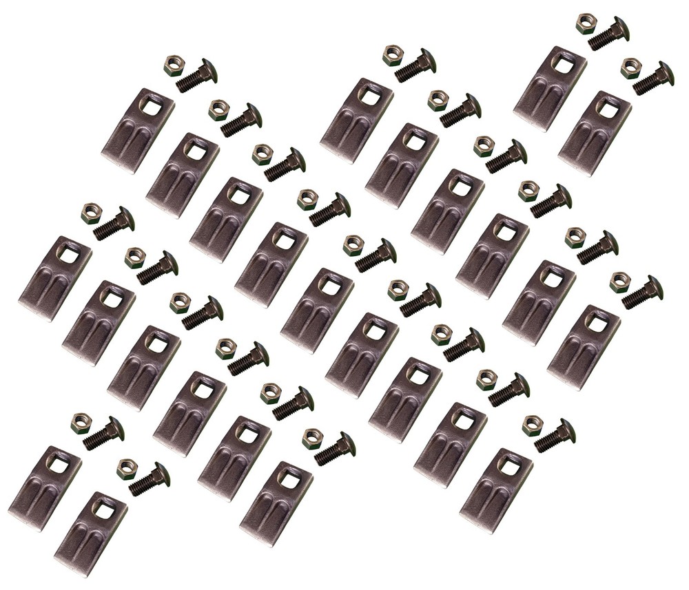 25 - Square Hole Replacement Auger Teeth w/ Hardware - SQ58-58PB , AT-5