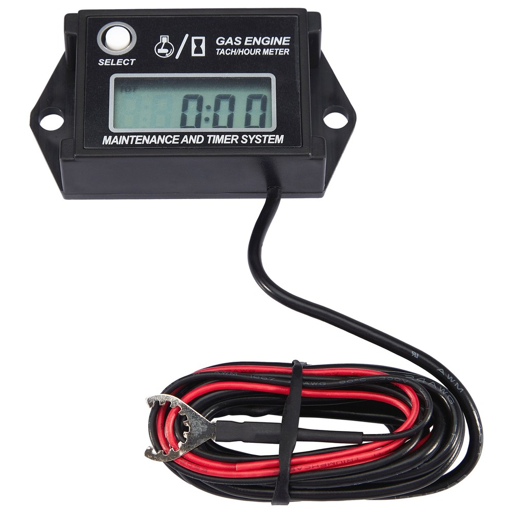 Waterproof Digital Tiny Tach Hour Meter Tachometer Meter Inductive Small Engine