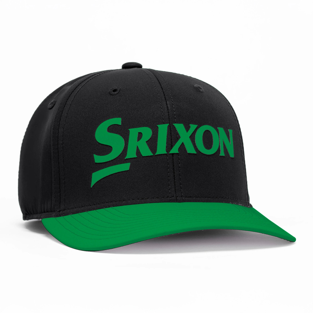 Srixon Golf Tour Tech Hat COLOR: Black/Green SIZE: Adjustable