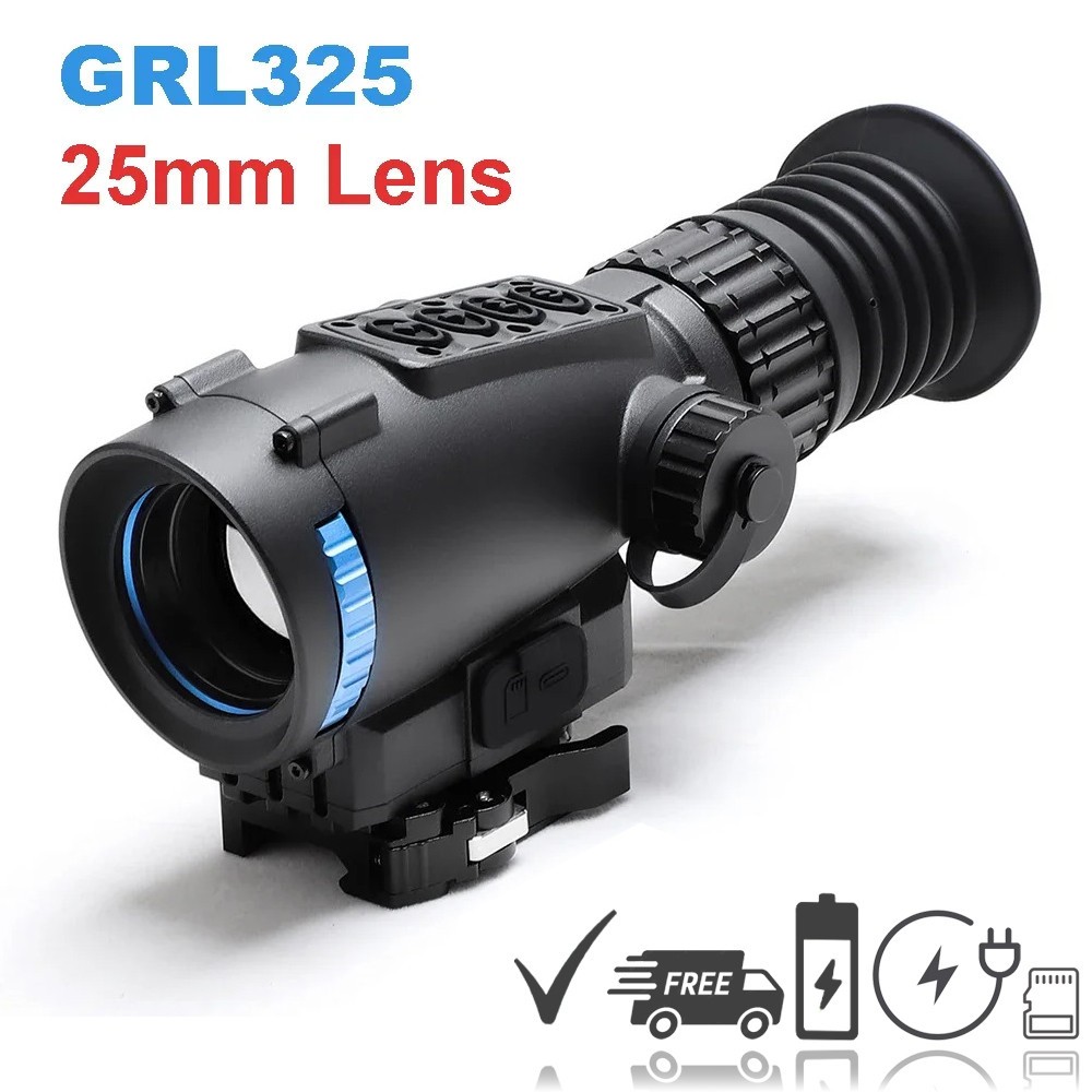 GRL325 Thermal Night Vision Rifle Scope 25mm Multi-Function One-Shot Zeroing