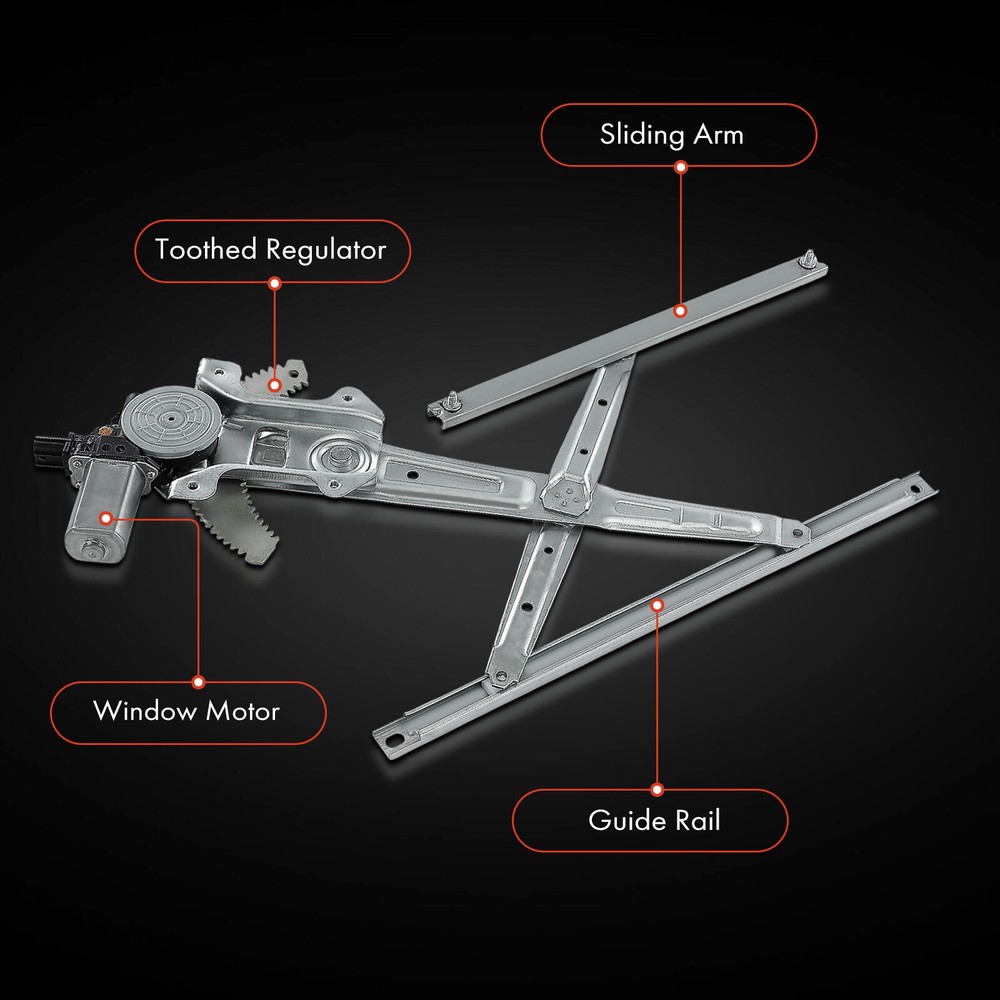 Front Driver Side Power Window Regulator Assembly for Honda Odyssey 2011-2017
