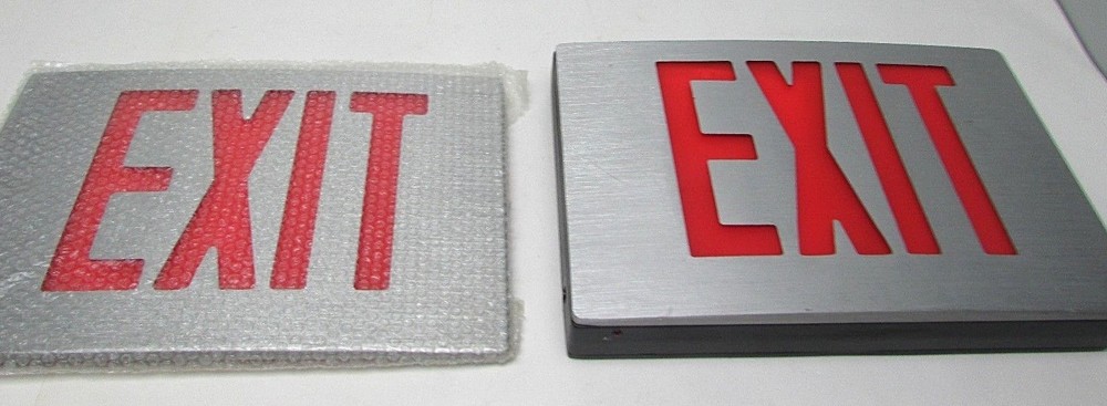 New MD-B-UR-BA Die-Cast Exit Sign