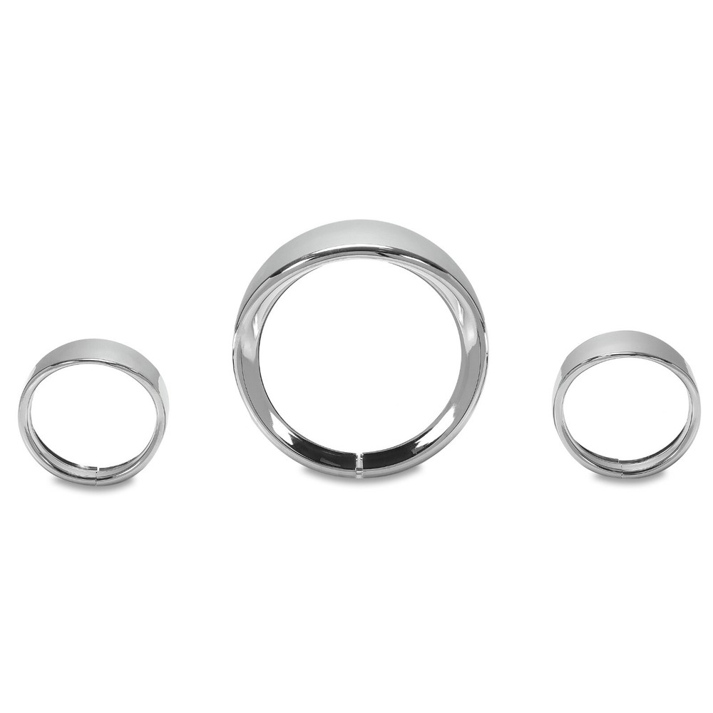 Fit For Harley Touring 94+ 7" Headlight 4.5 Passing Light Trim Ring Bezel Visor