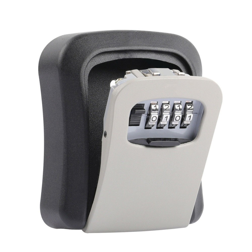 4 Digit Key Safe Lock Box Combination Wall Mount Security Storage Case Organizer