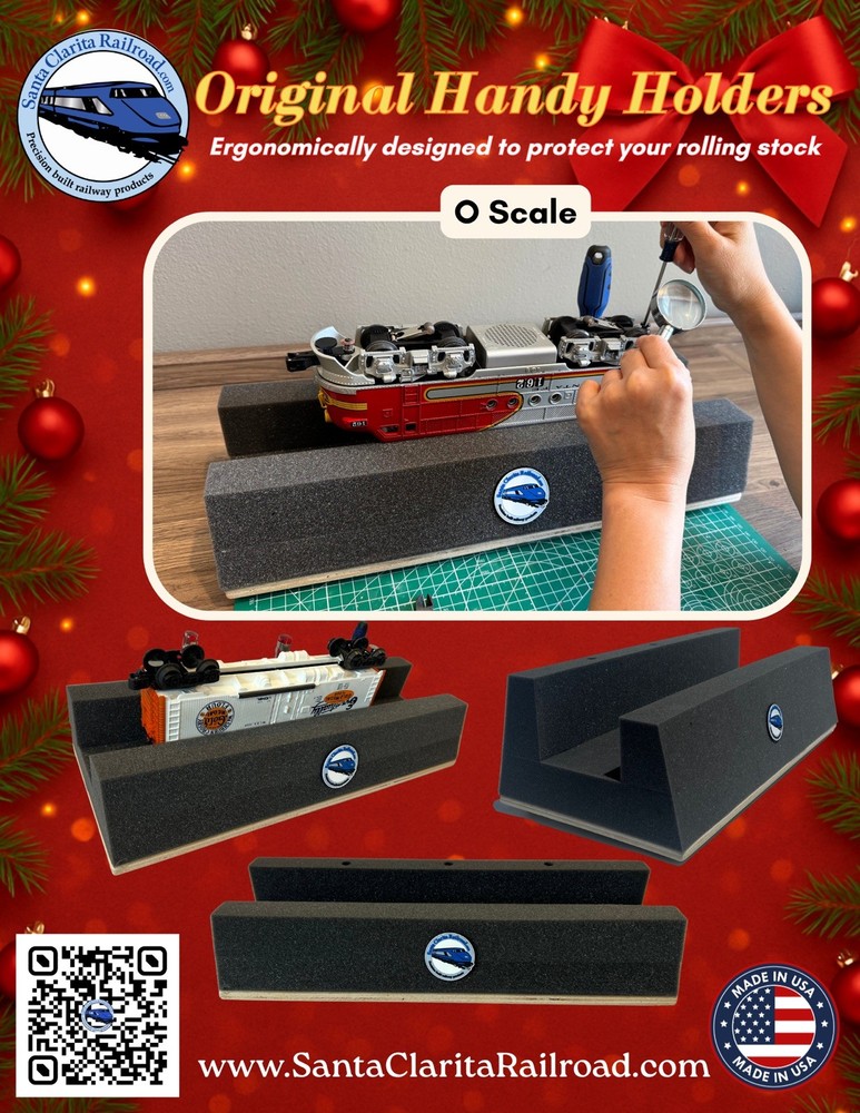 O Scale  “Pro Handy Holder” With Wood Base .