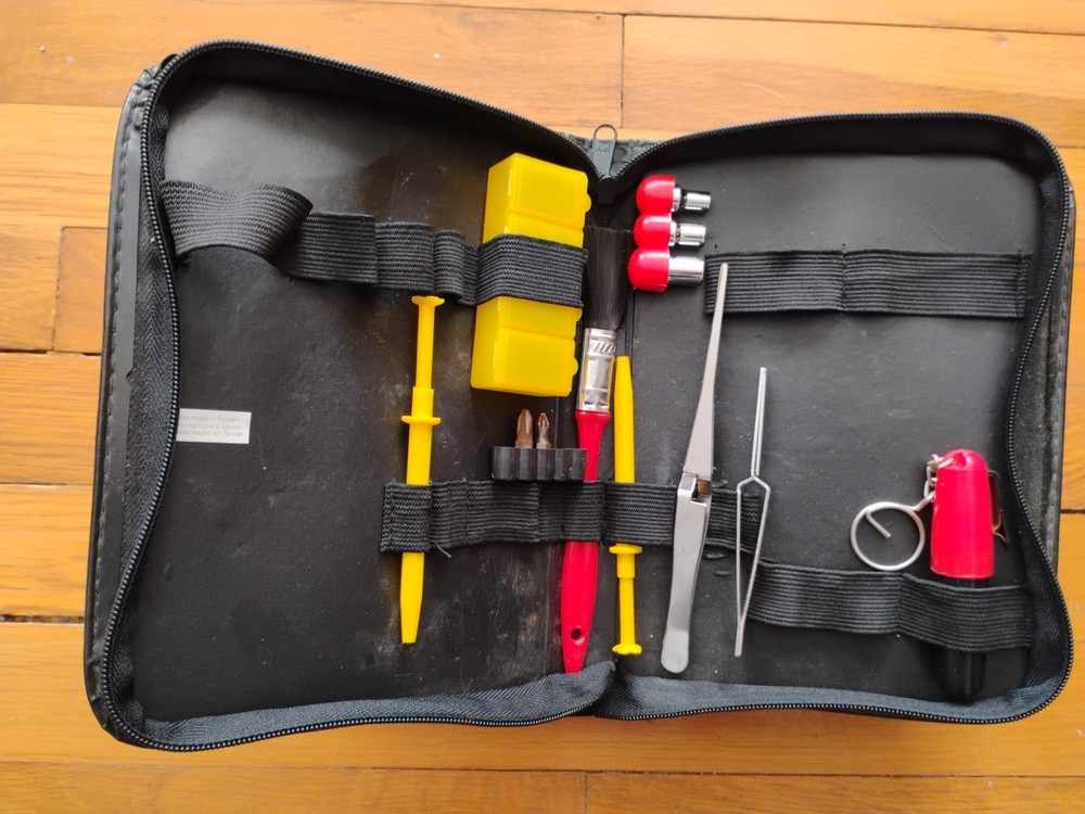3 Computer repair tool kit binders with some tools