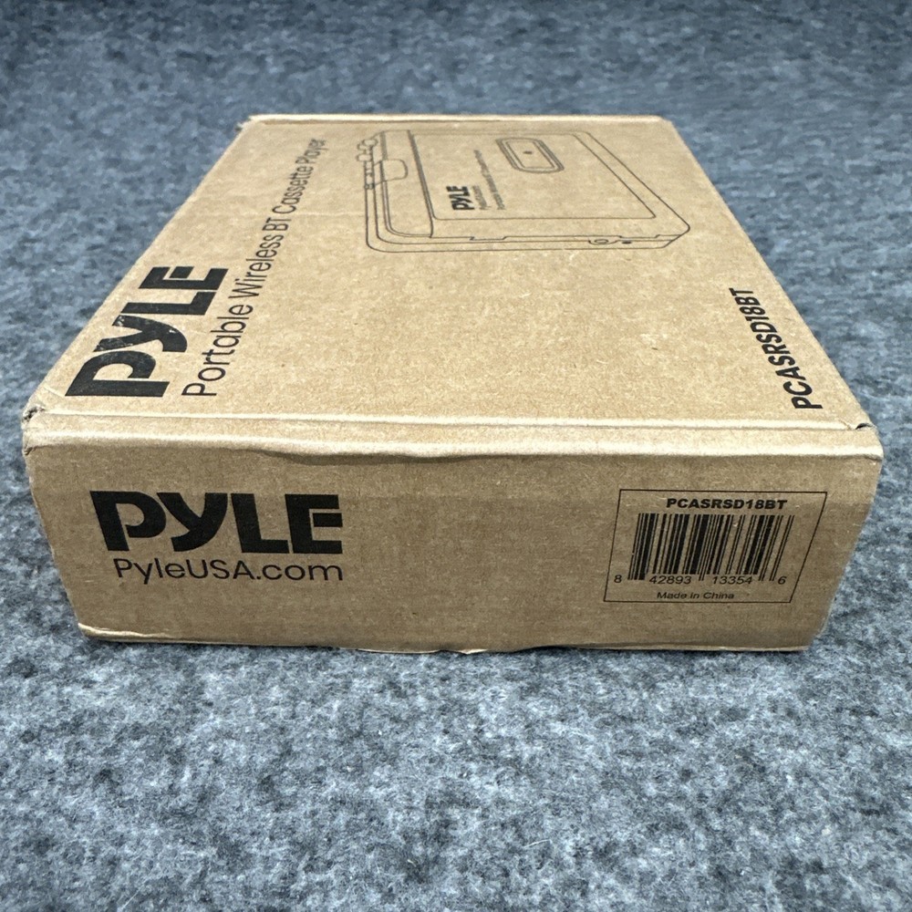 PYLE Portable Wireless BT Cassette Player BLUE PCASRSD18BT