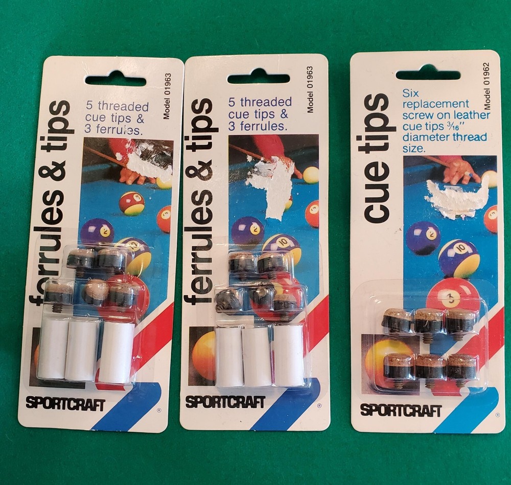 SPORTCRAFT CUE TIPS & FERRULES