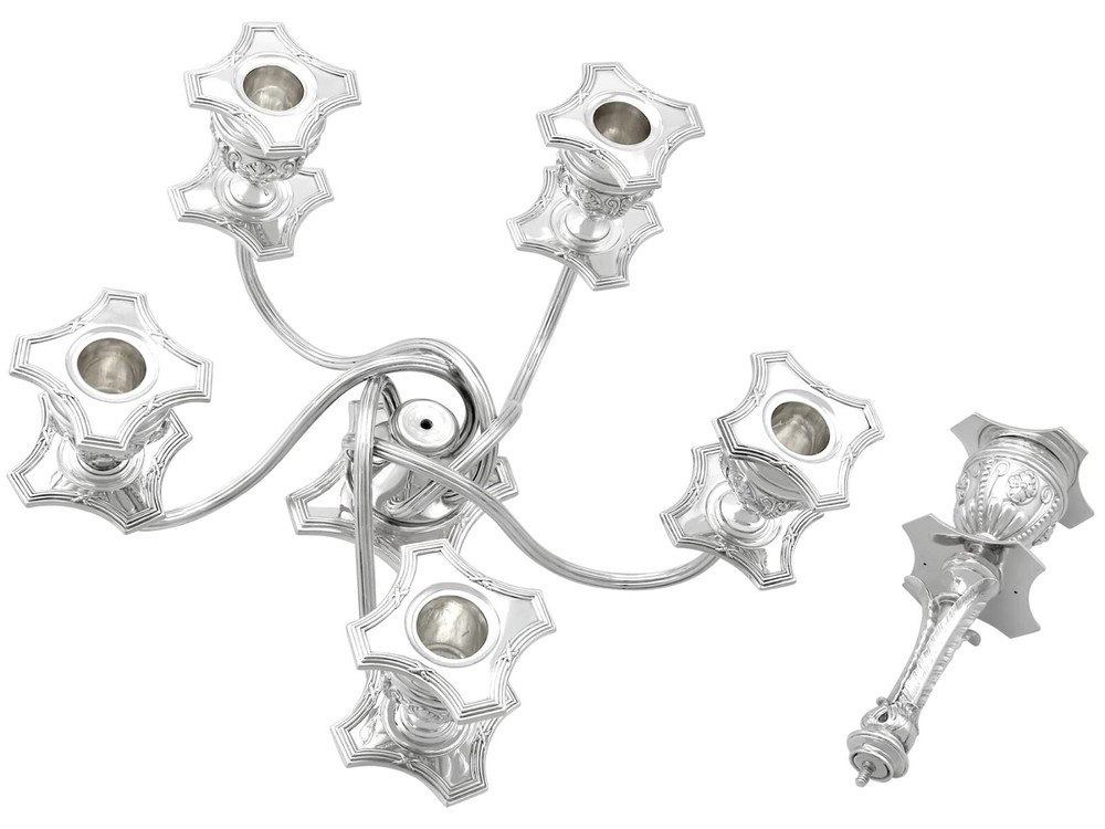 Antique German Silver Candelabra