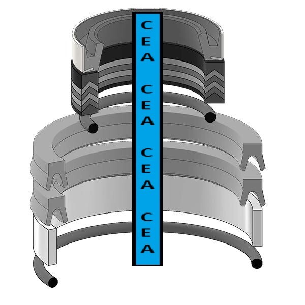 147731 Stabilizer Cylinder Seal Kit Fits Prentice Log Loader 210 (H1)