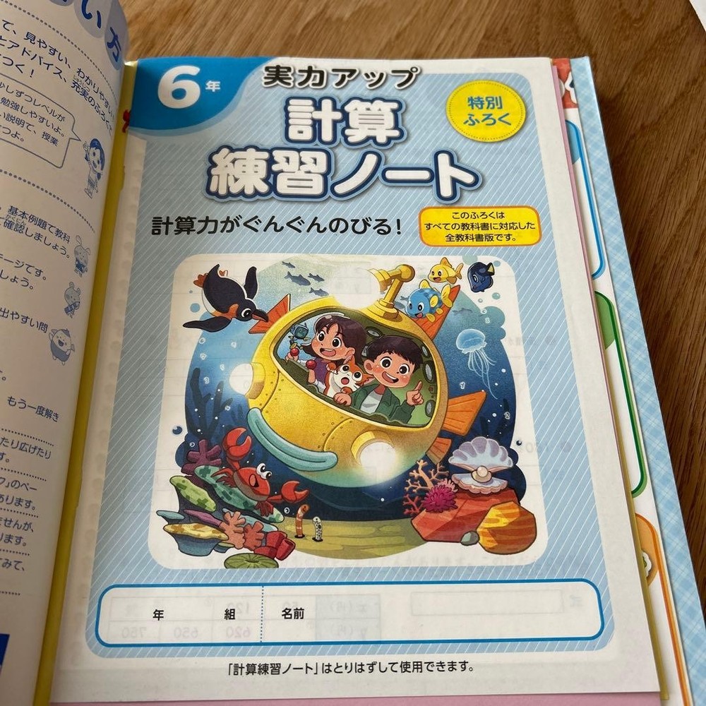 Japanese school textbook 6th grade perfect training & work