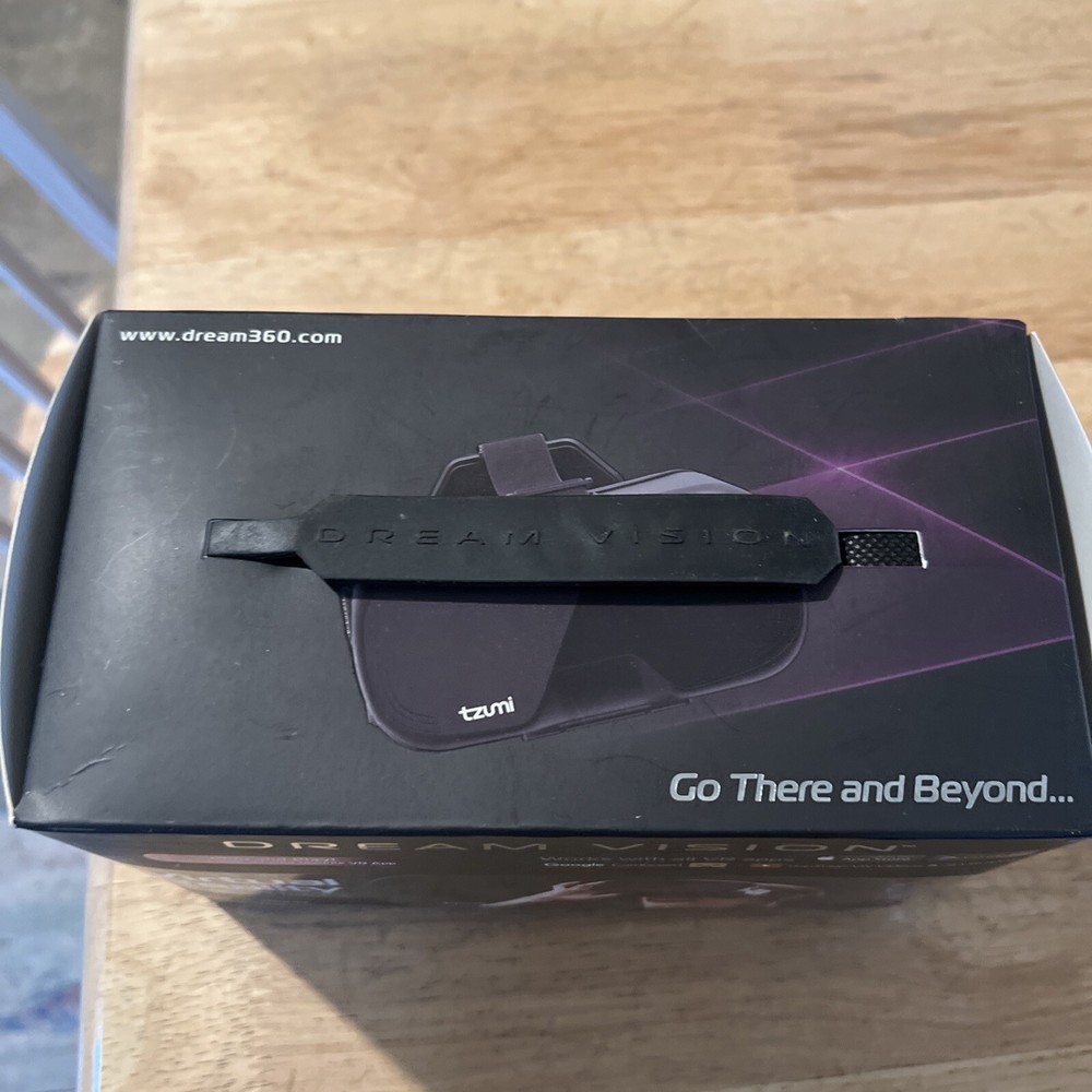 Dream Vision VR Virtual Reality 360 Smartphone Headset iOS Android Black