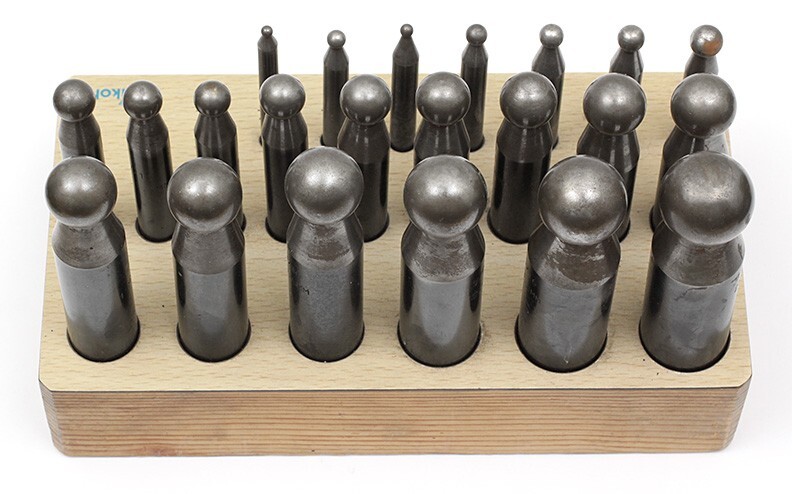 Ikohe Jewelers 22 Piece Dapping Doming Set