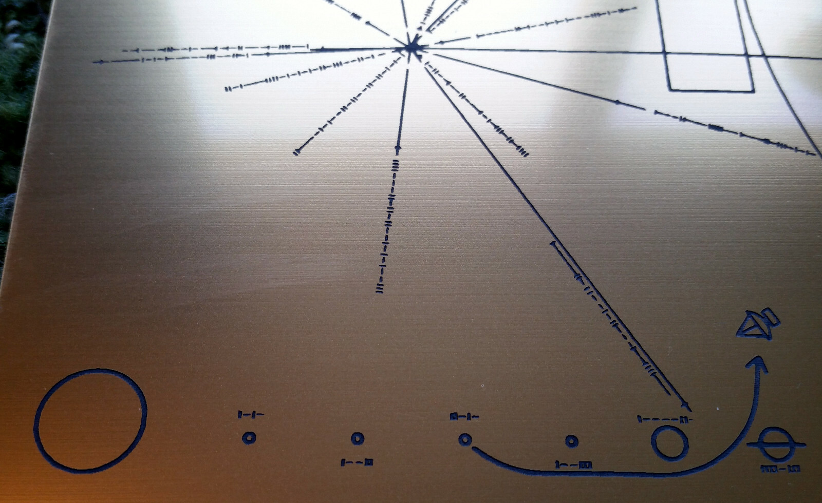 NASA Pioneer Spacecraft Plaque 1972