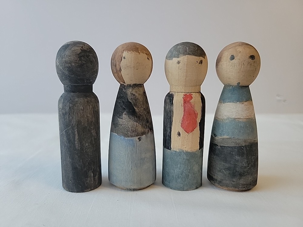 Wooden Painted Family