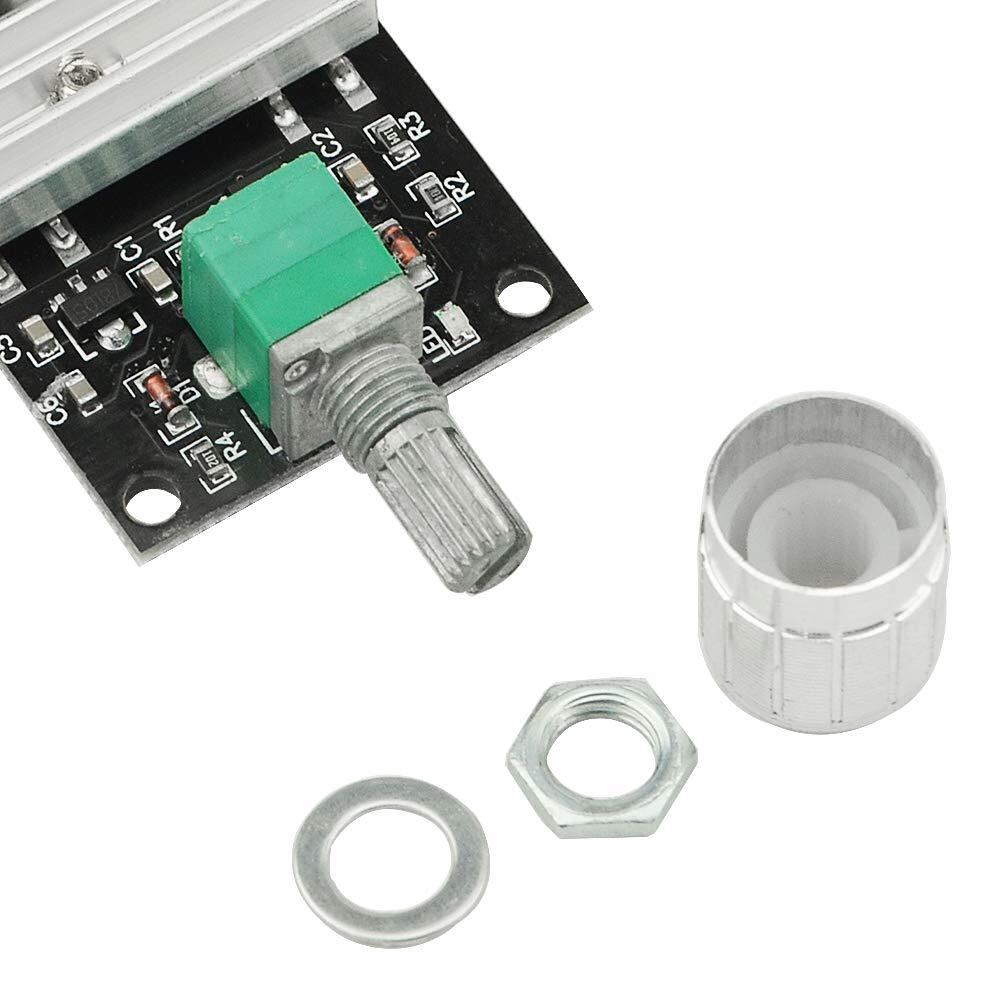 2pcs Dc Motor Governor 6v12v24v 3a Adjustable Speed Controller Regulation Switch