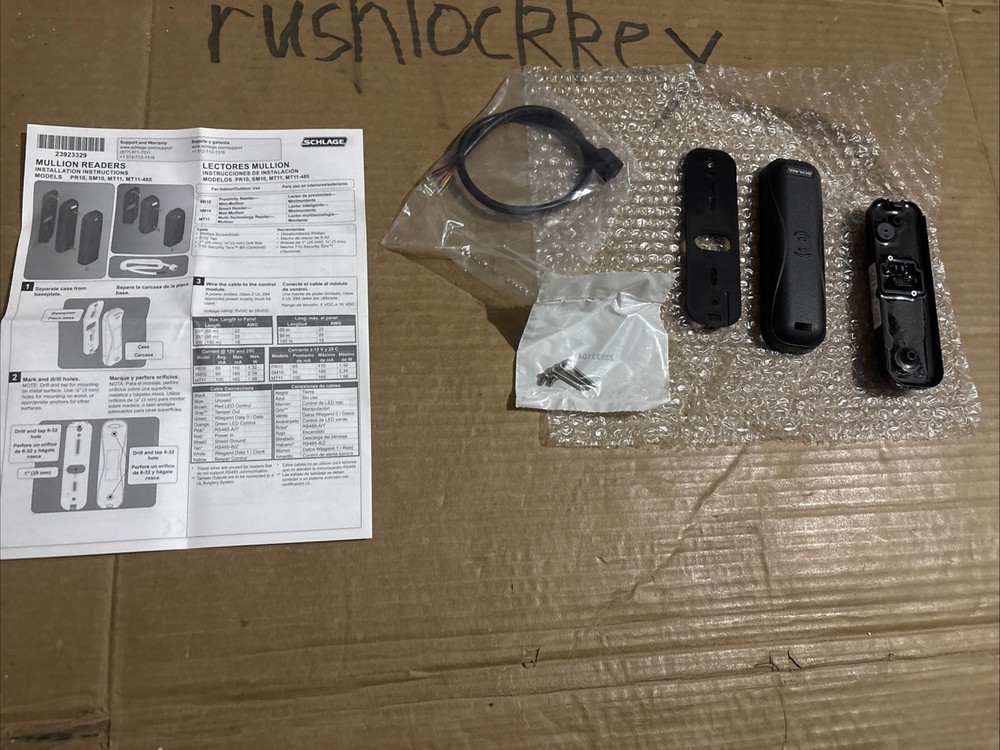 Brand New-Open Box-Schlage MT11 Multi-Technology Mullion Reader