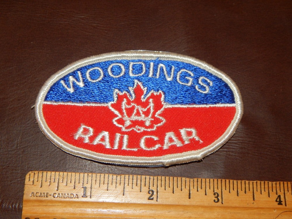 WOODINGS RAILCAR OVAL PATCH