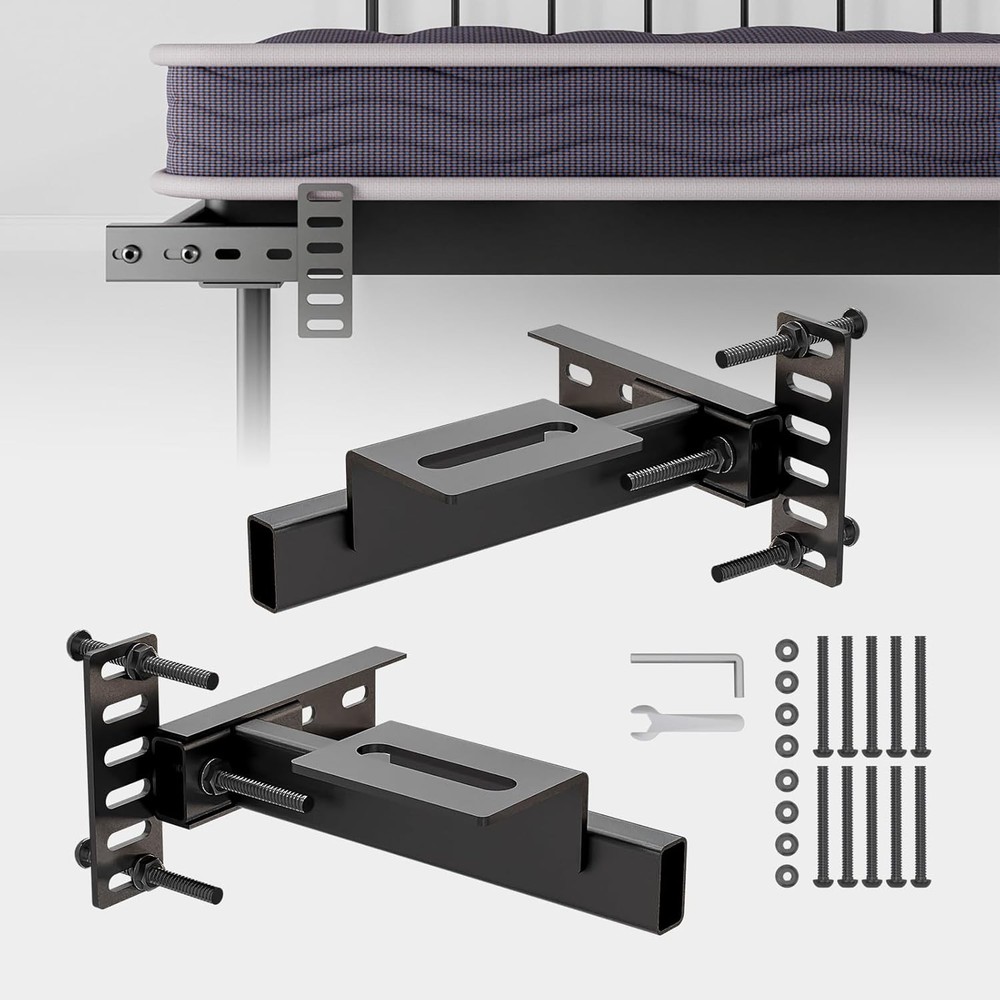 CCJH Adjustable Bed Headboard Wall Mounting Brackets,Footboard Extension Kit