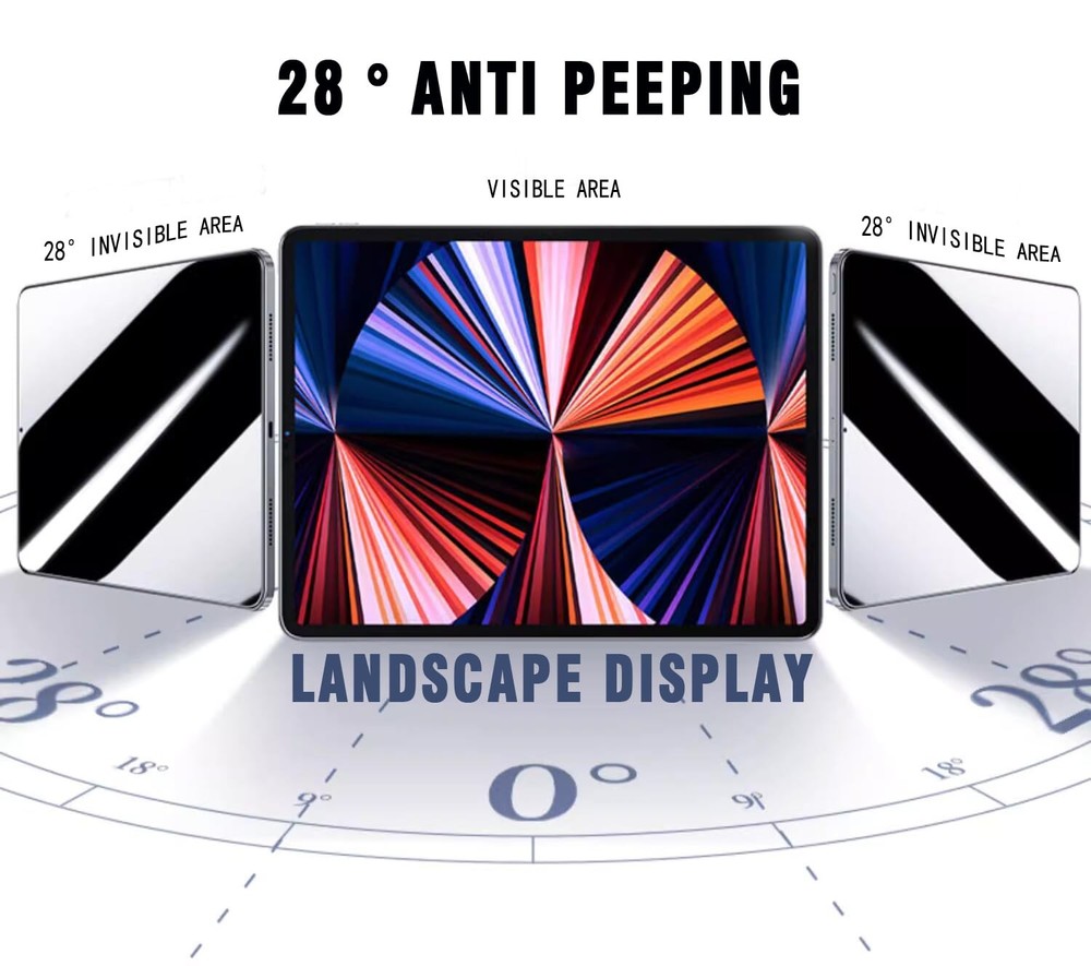 KONCOOL 1 Pack Privacy Screen Protector for Samsung Galaxy Tab transparency