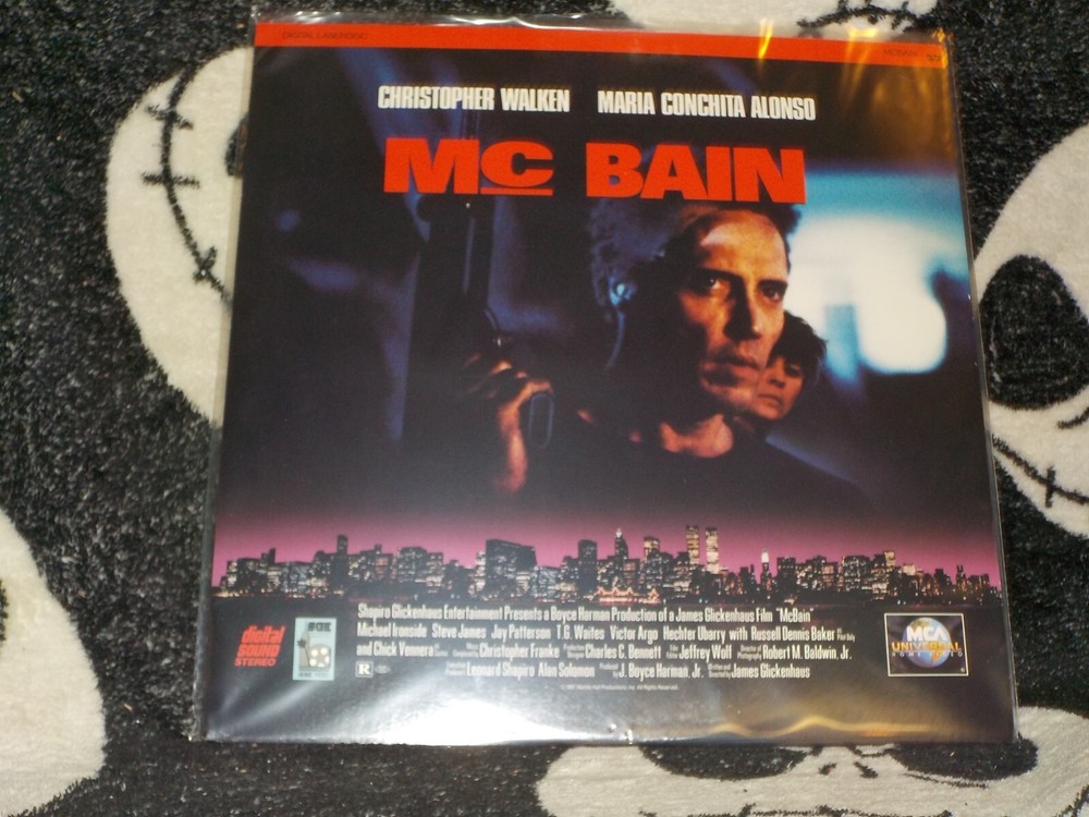 McBain Laserdisc LD Christopher Walken Free Ship $50