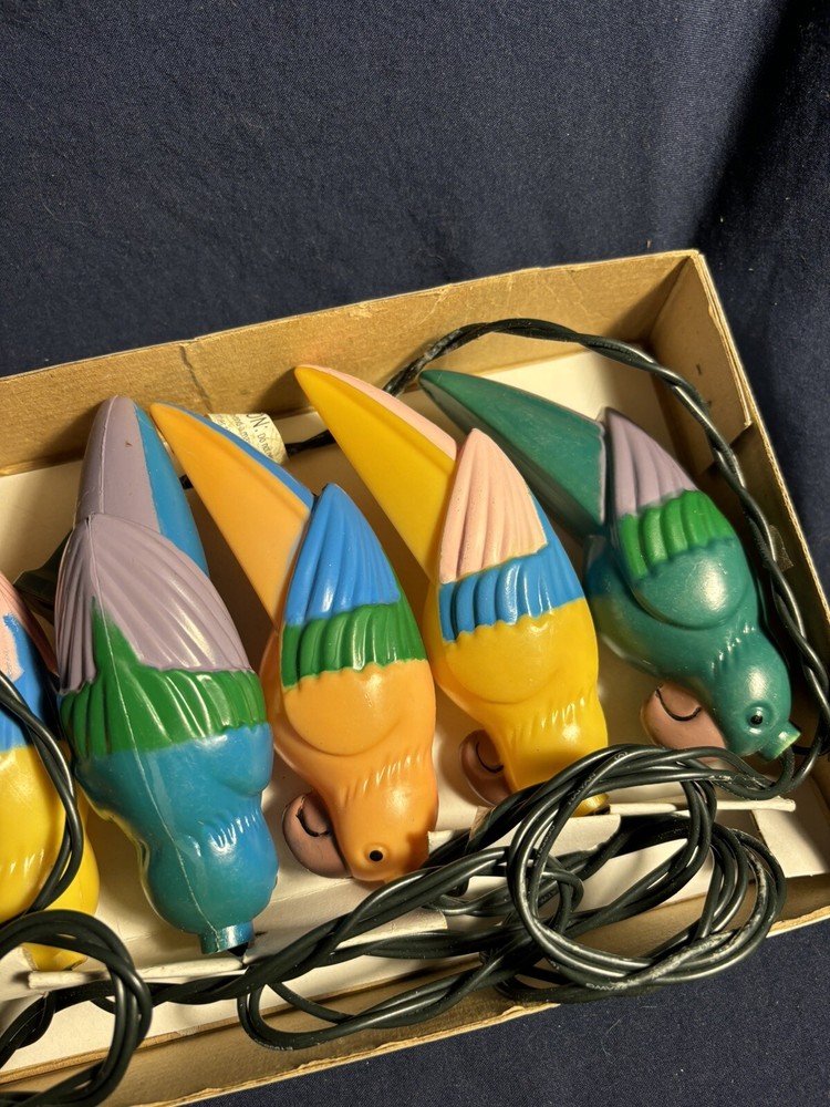 Vintage 90s Parrot Patio Lights