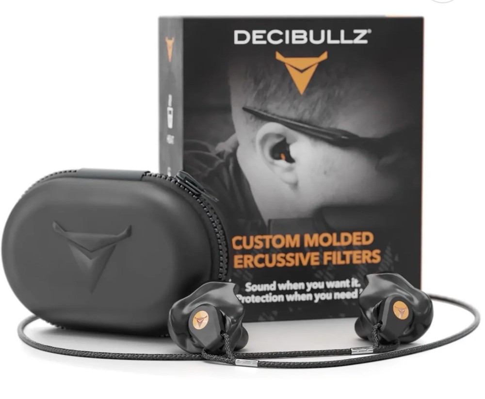 Decibullz Custom Molded Percussive Shooting Filter Ear Plugs