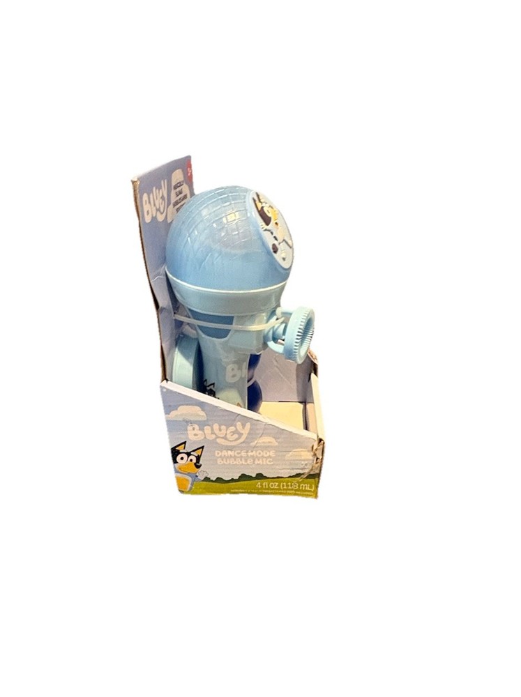 Bluey Dance Mode Bubble Machine Toy Microphone New Damaged Box