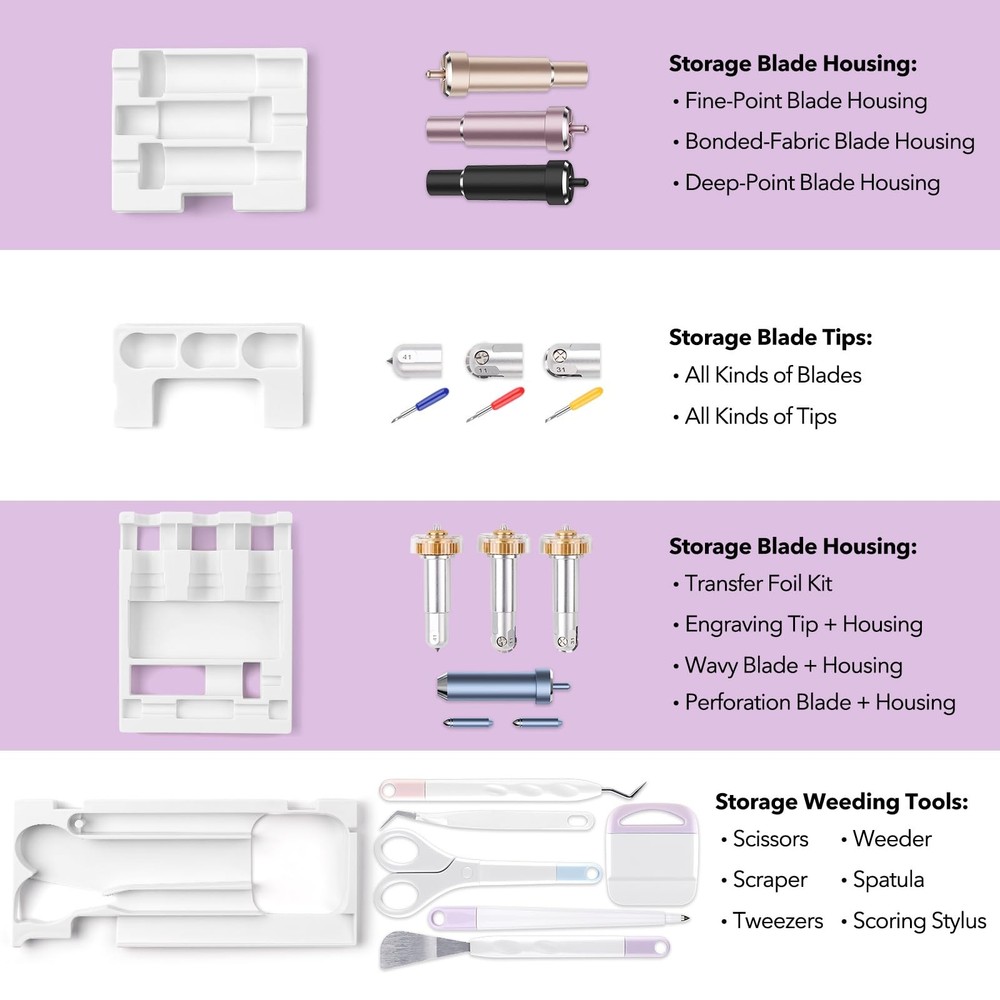 4Pcs/Set Tools Storage Inserts Tool Storage Insert Compatible with Crixxx Mak...