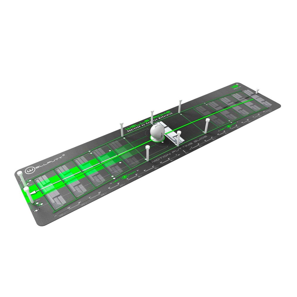 Wellputt Wellstroke Swing 18° Arc Putter Training Aid Green