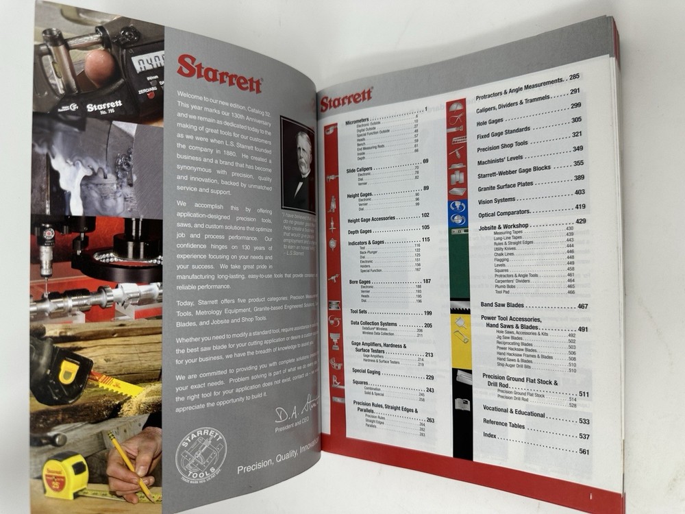 Starrett Tool Catalog No. 32 2010