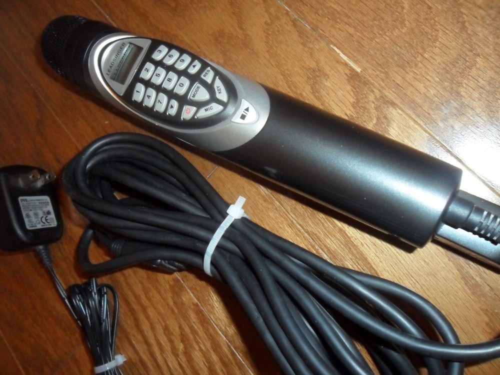 LeadSinger Karaoke Microphone LS3700W w/ Power Adapter & Cables