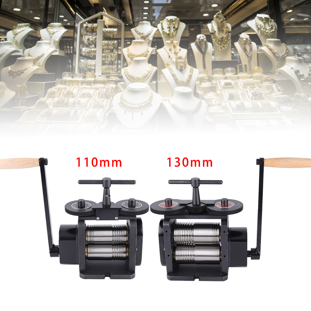 110mm Manual Combination Rolling Mill Machine Jewelry Press Equipment & Handle