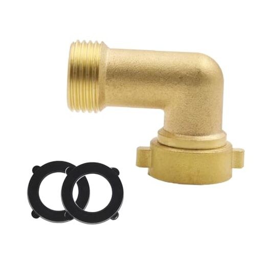 90-Degree Hose Elbow For RVs- 3/4" Solid Brass 90 Degree Hose Elbow