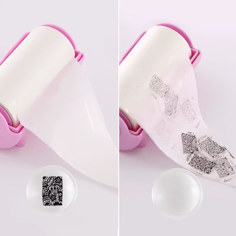 Stamper para limpiar negro y rosa
