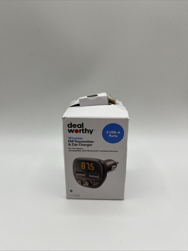 FM Bluetooth Transmitter - Dealworthy Black