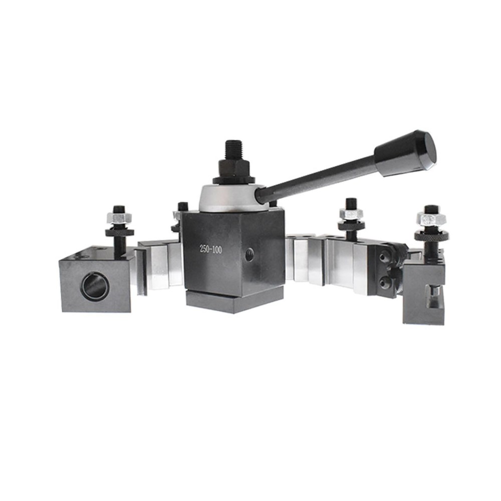 6Pcs 250-100 Piston Tool Post Set Quick Change Swing 12 Inch