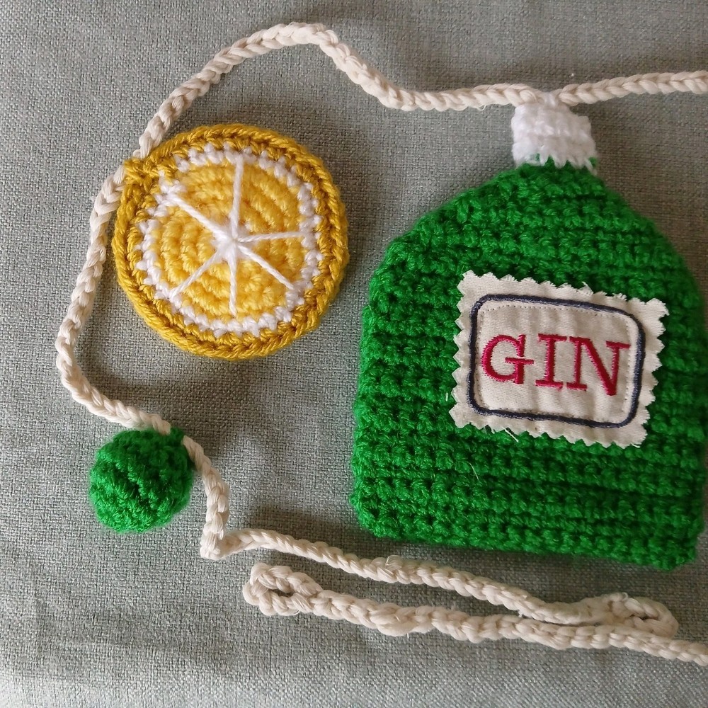 It's a Gin thing. Crochet garland