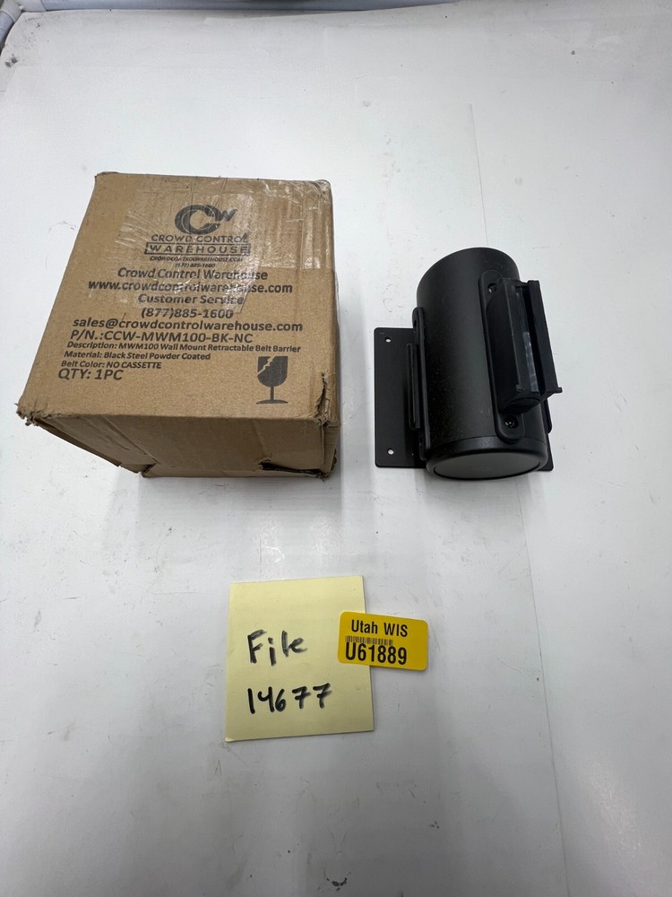 Crowd Control Warehouse MWM100 Wall Mount Retractable Belt Barrier