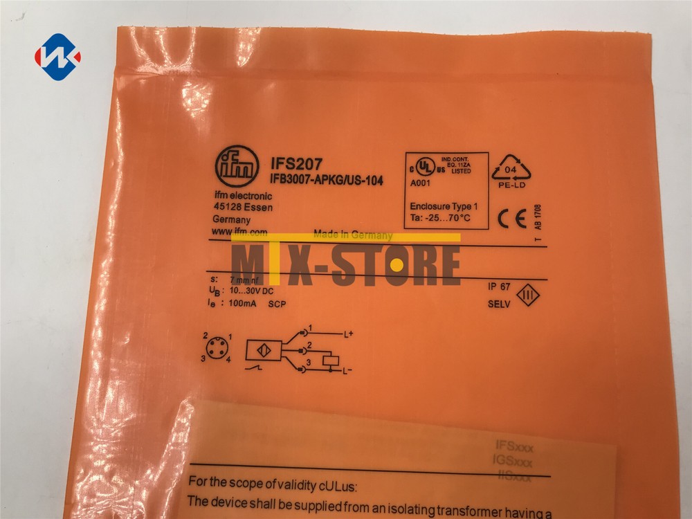 1PCS Brand new ones IFM IFS207 Proximity Switch Sensor