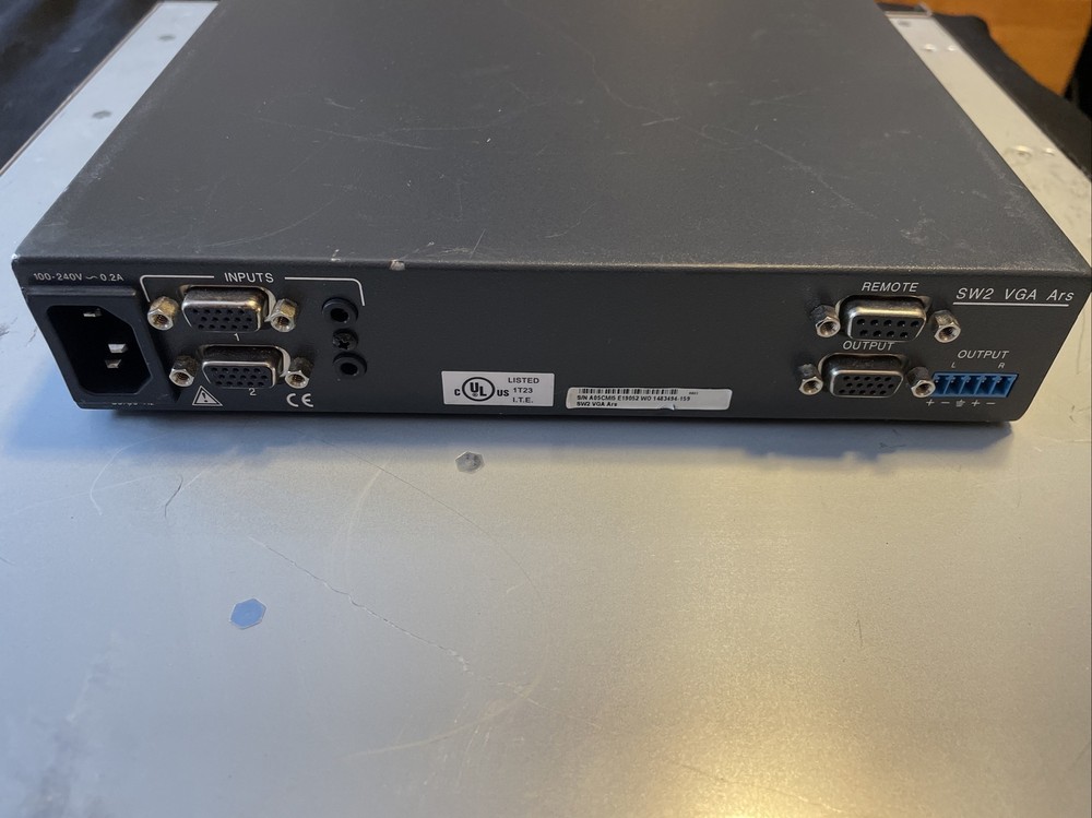 Extron SW VGA/Ars Series VGA/Audio Switcher