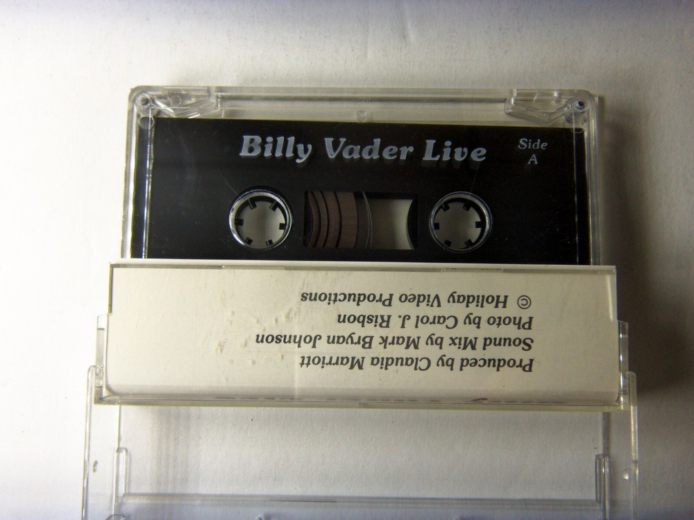 VINTAGE BILLY VADER CASSETTE TAPE SIGNED AUTOGRAPH