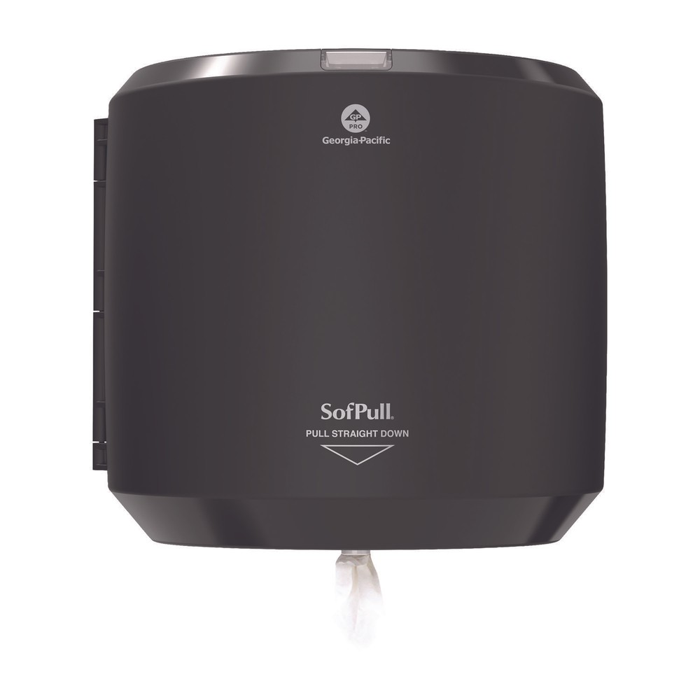 SofPull CenterPull Hand Towel Dispenser, 10.13 x 10.58 x 11.33, Black
