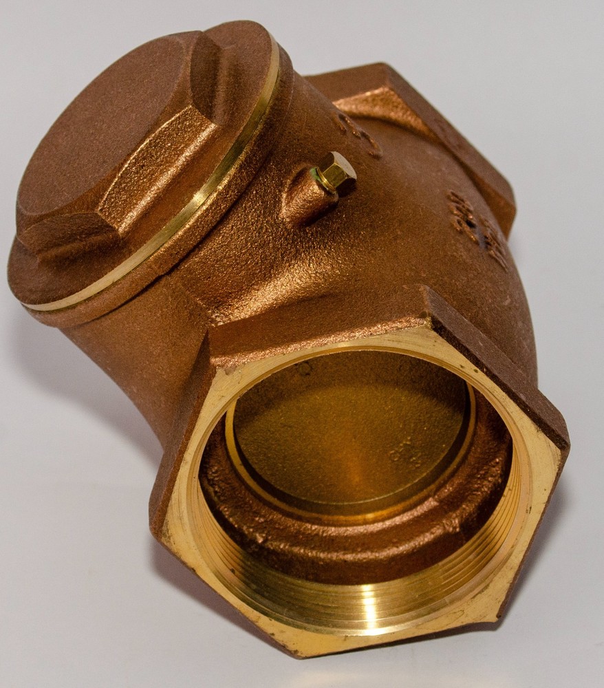 Brass 3" Threaded Swing Check Valve