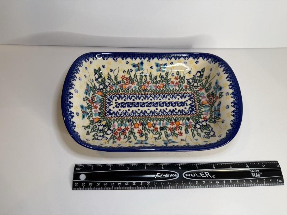 Polish Pottery Rectangular Baker Dish – Vena Ceramika UNIKAT – Hand Painted