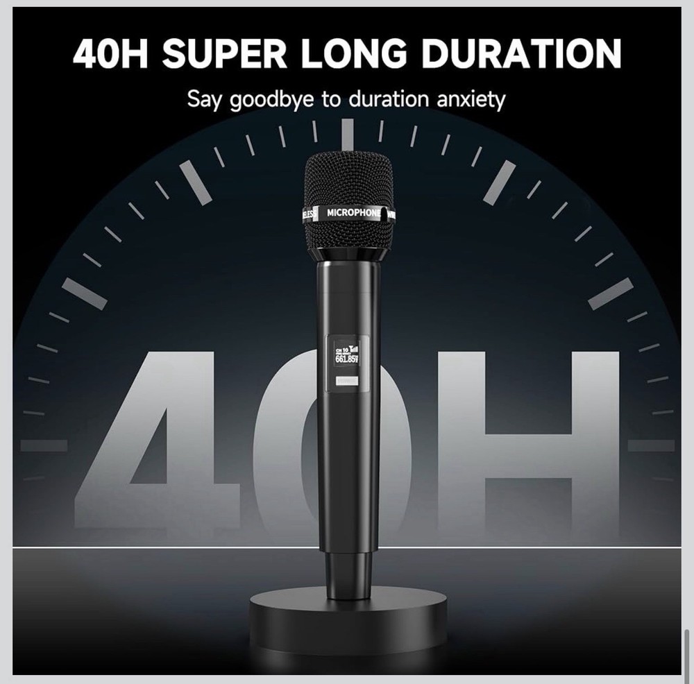Wireless Microphones, Wireless Microphone with One-to-One Chip Connection, 40H