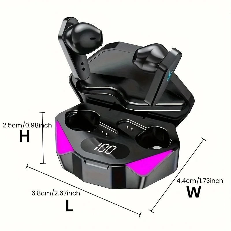 X15 TWS Bluetooth Earbuds LED Display Noise Cancelling with Mic