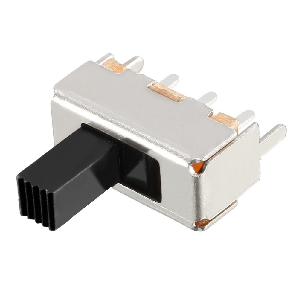 50Pcs 7mm Vertical Slide Switch SPDT 1P2T 3 Pins PCB Panel Latching
