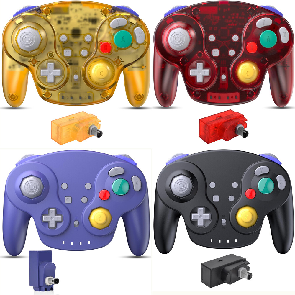 Wireless Gamecube NGC Controller Rechargeable w/ Rumble for Nintendo Gamecube GC